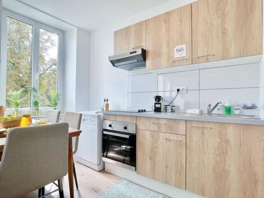 1 Appartement 3P Ideal Famille Travail Renove Lumineux Parking Gratuit Mulhouse Exterior foto